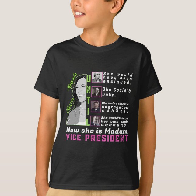 Harris T Shirt - Kamala Harris Vp - Black History  (Front)