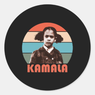 Harris That Little Girl Was Me Vintage Nope Trump  Classic Round Sticker