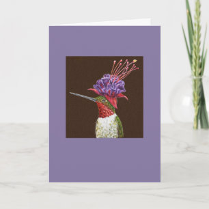 Harris the hummingbird card
