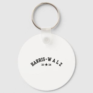 Harris Tim Walz Baseball Font 2024 Election Key Ring