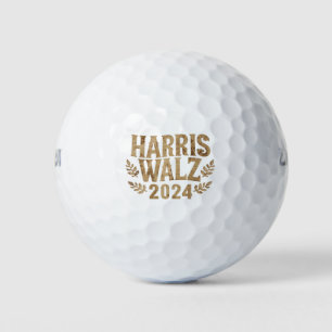 Harris Tim Walz Crest Vintage Harris Waltz 2024 Golf Balls
