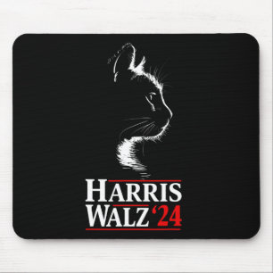 Harris Tim Walz Waltz 2024 Vp Funny Cat Harris Wal Mouse Mat
