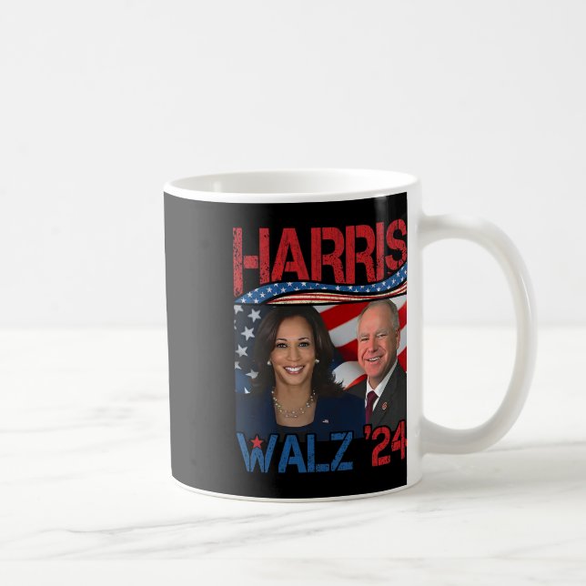 Harris Tim Walz Waltz 3  Coffee Mug (Right)