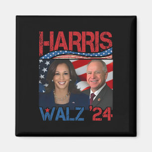 Harris Tim Walz Waltz 3  Magnet