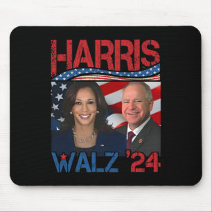 Harris Tim Walz Waltz 3 Mouse Mat