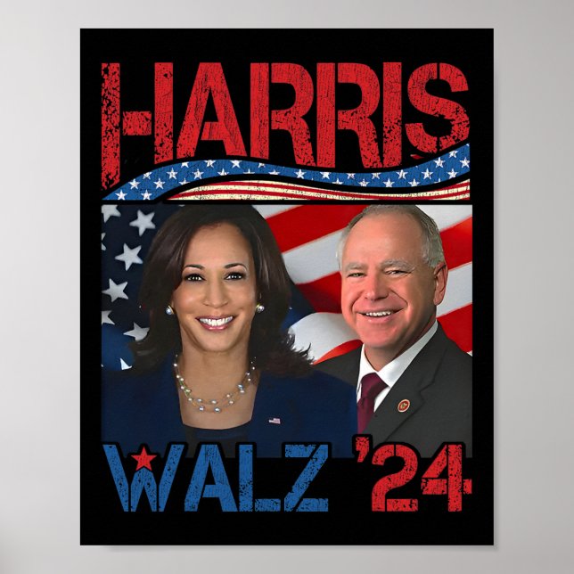 Harris Tim Walz Waltz 3  Poster (Front)