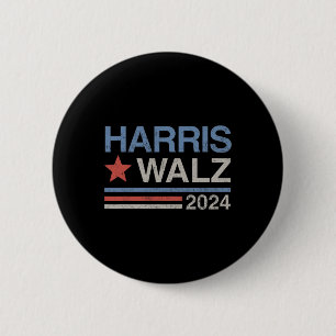 Harris Tim Walz Waltz Vp President Harris Waltz 20 6 Cm Round Badge