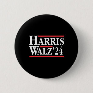 Harris Tim WAlzheimer 2024 Democratic Ticket 1 6 Cm Round Badge