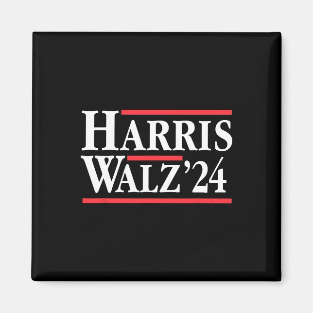 Harris Tim WAlzheimer 2024 Democratic Ticket 1  Magnet (Front)