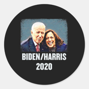 Harris Victory Portrait Joe Biden Kamala Harris 20 Classic Round Sticker