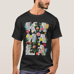 Harris Vintage Floral Feminine First Female Presid T-Shirt