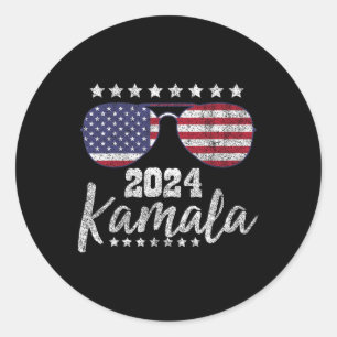 Harris Vp Madam Vice President 2024 Vice President Classic Round Sticker