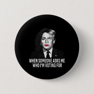 Harris Vs Donald Trump Funny Election Meme  6 Cm Round Badge