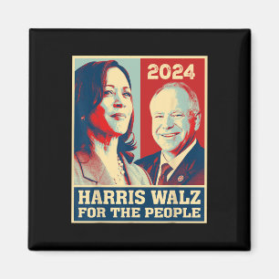 Harris W 2024 For The People Democrats Vote Kamala Magnet