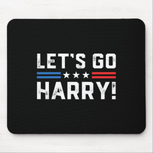 Harris W 2024 Let's Go Harry Funny Harry B Politic Mouse Mat