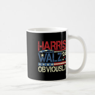 Harris W Obviously! Harris Waltz 2024 Election Coffee Mug