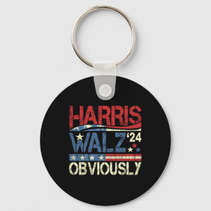 Harris W Obviously! Harris Waltz 2024 Election Key Ring