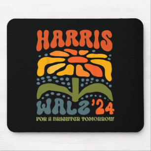 Harris W Waltz 2024 Retro Boho Vintage Groovy Flow Mouse Mat