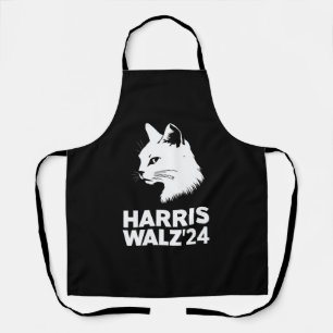 Harris Waltz 2024 Election Funny Cat Kamala Tim Apron