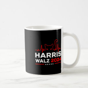 Harris Waltz 2024 Election Harris Tim Waltz Heartb Coffee Mug