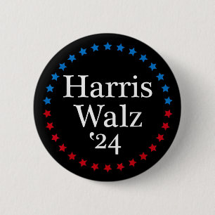 Harris Waltz 2024 Election Kamala Harris 2024 6 Cm Round Badge