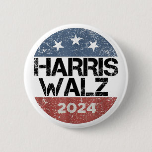 Harris Waltz 2024 Election Kamala Harris Tim Waltz 6 Cm Round Badge