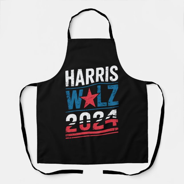 Harris Waltz 2024 Election Kamala Harris Tim Waltz Apron (Front)