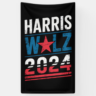 Harris Waltz 2024 Election Kamala Harris Tim Waltz Banner