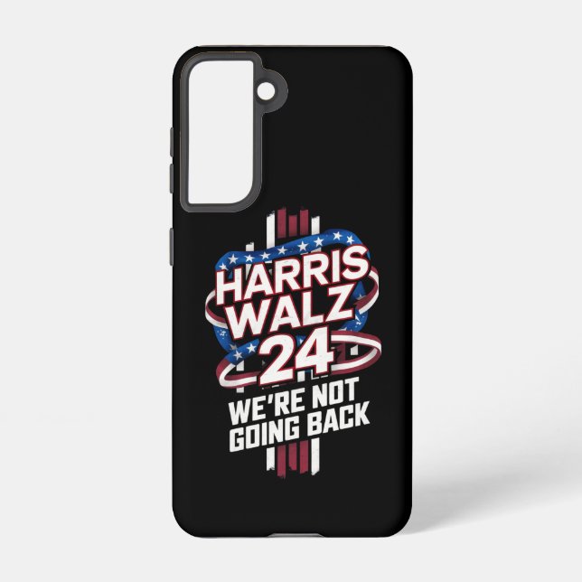 Harris Waltz 2024 Election Kamala Harris Tim Waltz Samsung Galaxy S21 Case (Back)