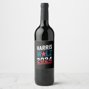 Harris Waltz 2024 Election Kamala Harris Tim Waltz Wine Label