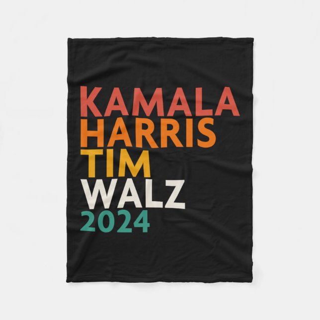 Harris Waltz 2024  Fleece Blanket (Front)