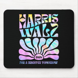 Harris Waltz 2024 For A Brighter Tomorrow Tie Dye Mouse Mat