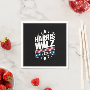 Harris Waltz 2024 Kamala Harris Tim Waltz 2024  Napkin
