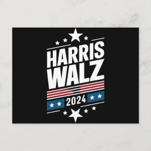 Harris Waltz 2024 Kamala Harris Tim Waltz 2024 Postcard