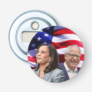Harris Waltz 2024 - Kamala Harris Tim Waltz  Bottle Opener