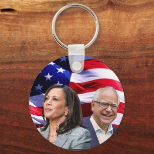 Harris Waltz 2024 - Kamala Harris Tim Waltz  Key Ring
