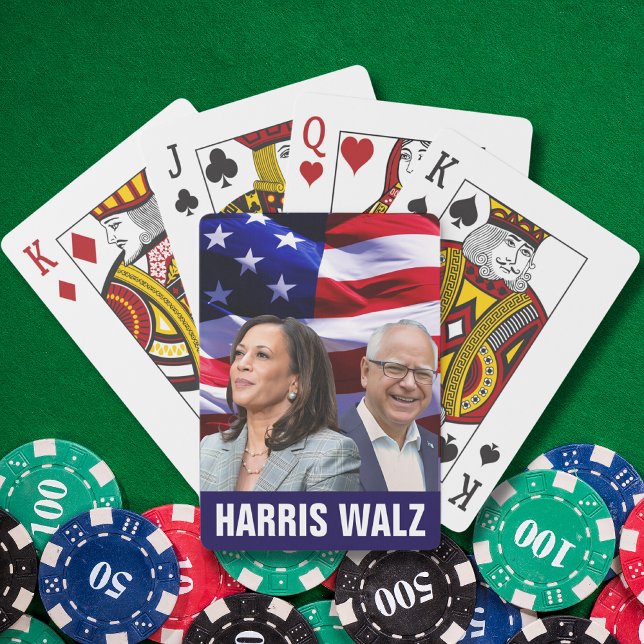 Harris Waltz 2024 - Kamala Harris Tim Waltz  Playing Cards (Creator Uploaded)