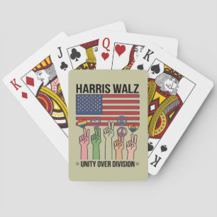 Harris Waltz 2024 Unity Over Division Playing Cards
