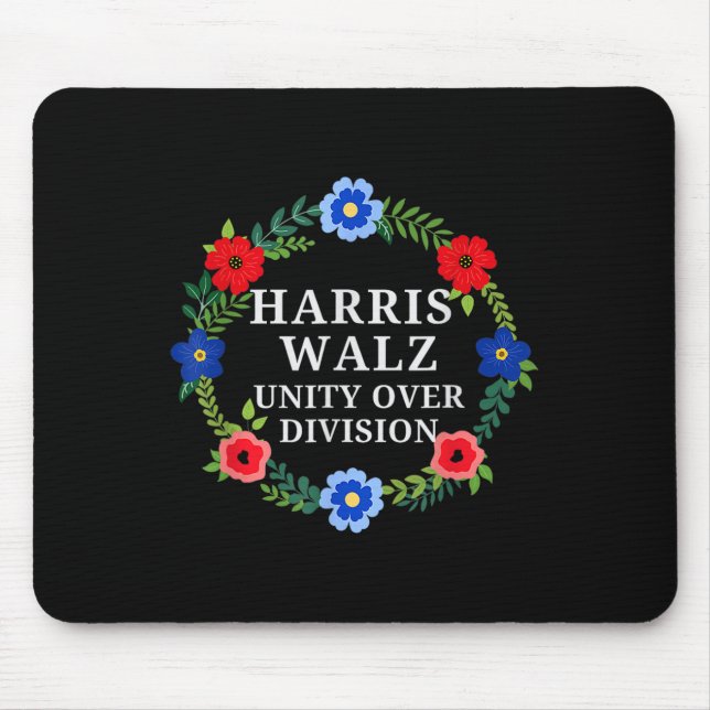 Harris Waltz 2024 Unity Over Division Vote Harris  Mouse Mat (Front)