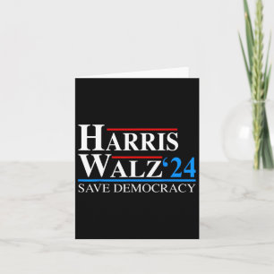 Harris Waltz 2024 Vice President Kamala Harris Tim Card