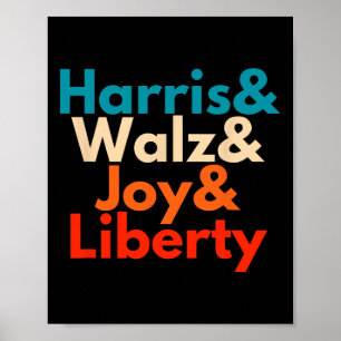 Harris Waltz 2024 Vintage Retro Tim Wheimer Kamala Poster