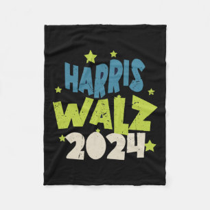 Harris Waltz 2024 With Stars  Fleece Blanket