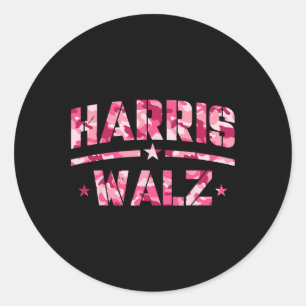 Harris Waltz Camouflage Military For Harris Vetera Classic Round Sticker