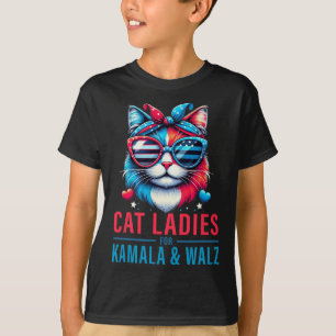 Harris Waltz Cat Lady Harris Waltz 2024 Kamala Har T-Shirt