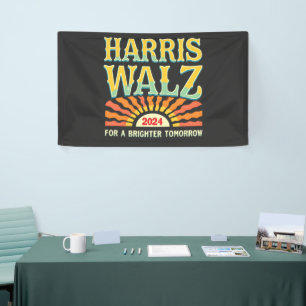 Harris Waltz for A Brighter Tomorrow Kamala Harris Banner