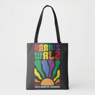 Harris Waltz for a Brighter Tomorrow Kamala LGBT Tote Bag