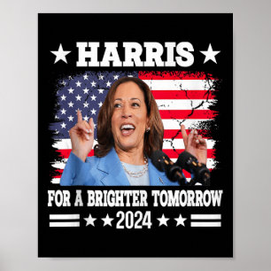 Harris Waltz For A Brighter Tomorrow  Poster