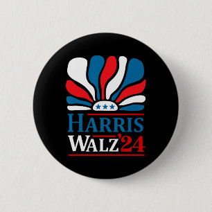 Harris Waltz Vintage Harris Waltz 2024 Kamala Harr 6 Cm Round Badge