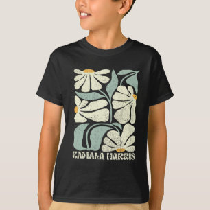 Harris Waltz Vote Kamala Flower 2024 1  T-Shirt