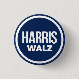 Harris Walz 2024 3 Cm Round Badge